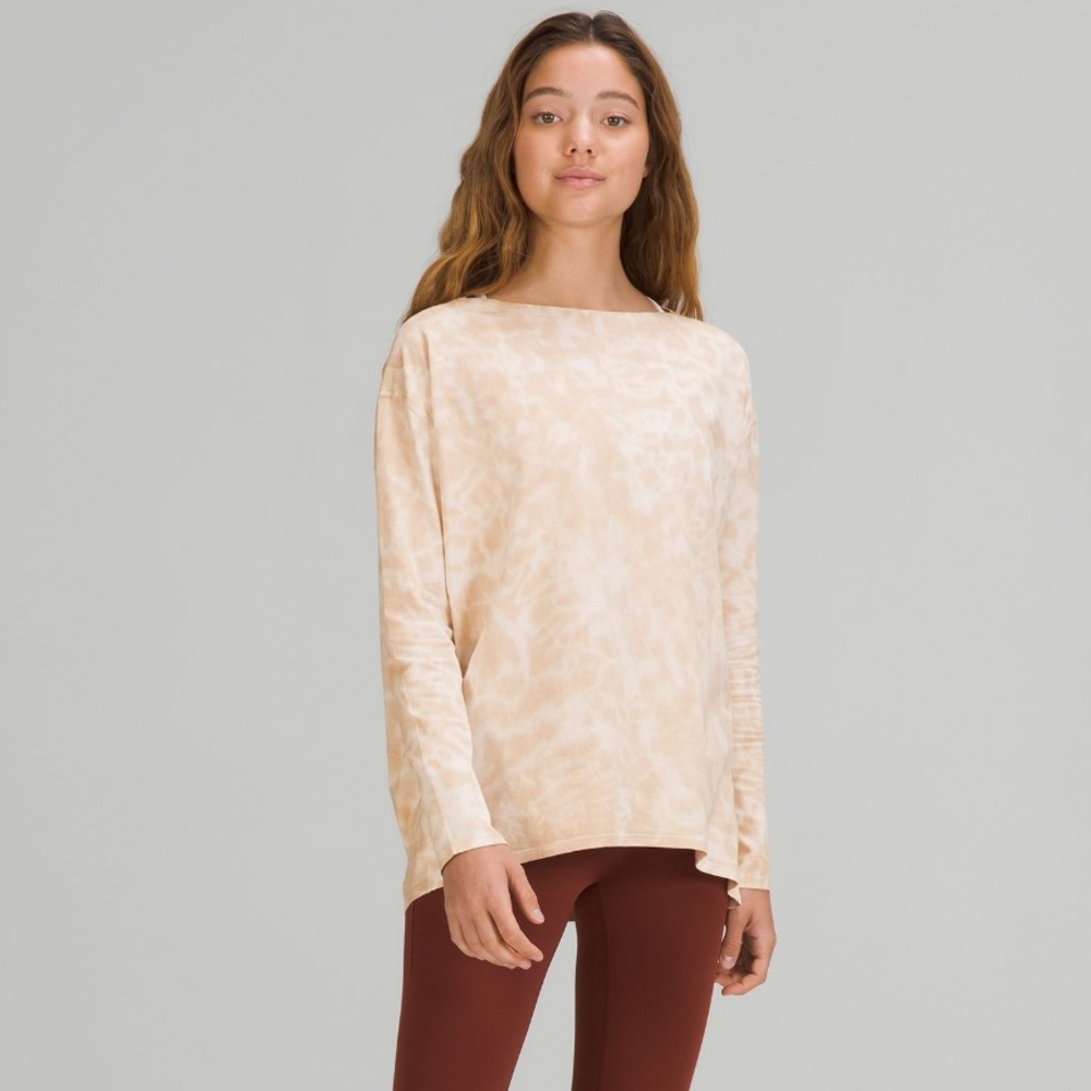 Lululemon Back in Action Long Sleeve Tye Dye Shirt - Size 4